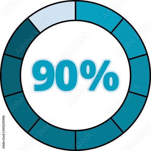 Infographic Progress Chart Element