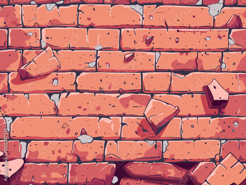 red brick wall
