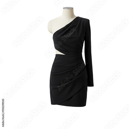 One-Shoulder Mini Dress photo
