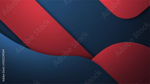 Red and blue background with a patriotic heart, symbolizing love for the Czech Republic, Chile, or other nations; a vector illustration of a national banner or flag
