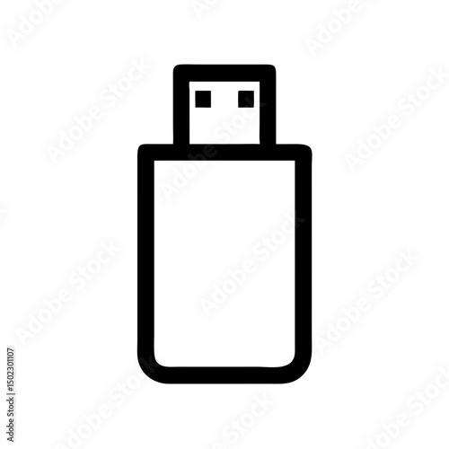 USB drive icons, vector .white background
