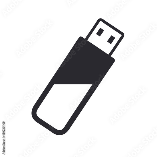 USB drive icons, vector .white background