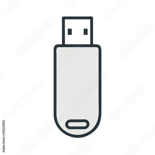 USB drive icons, vector .white background