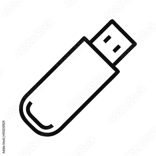 USB drive icons, vector .white background
