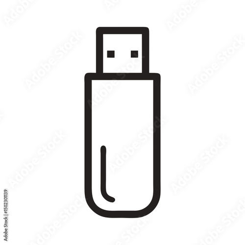 USB drive icons, vector .white background