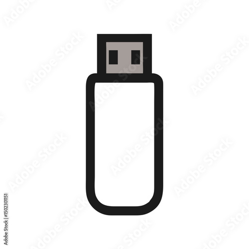 USB drive icons, vector .white background