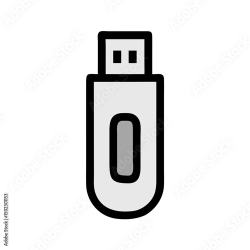 USB drive icons, vector .white background