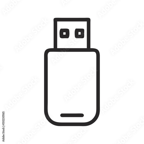 USB drive icons, vector .white background