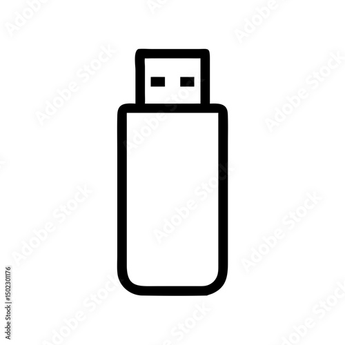 USB drive icons, vector .white background