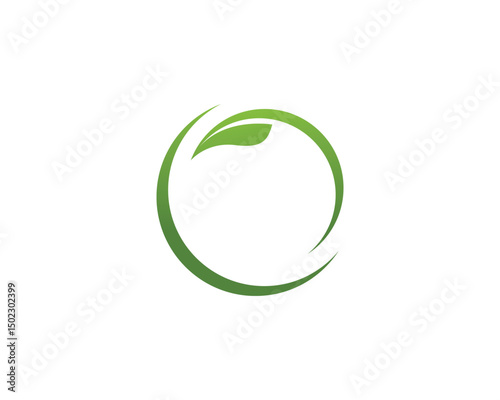  leaf green nature logo and symbol template Vector ..
