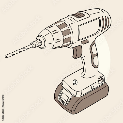 drill icons, vector .white background