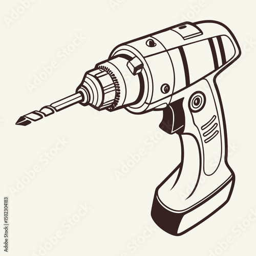 drill icons, vector .white background