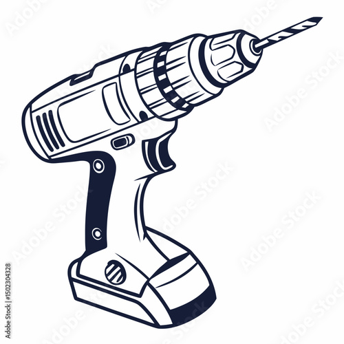 drill icons, vector .white background