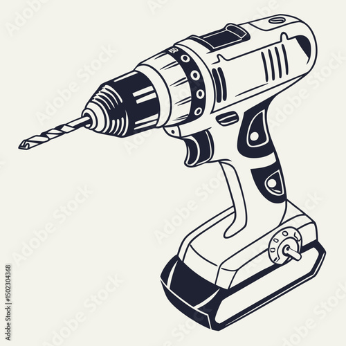drill icons, vector .white background