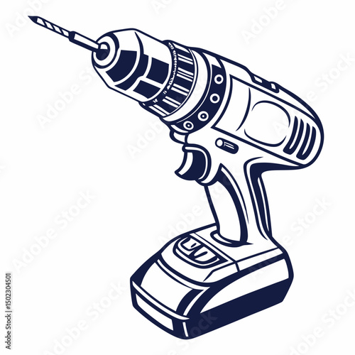drill icons, vector .white background
