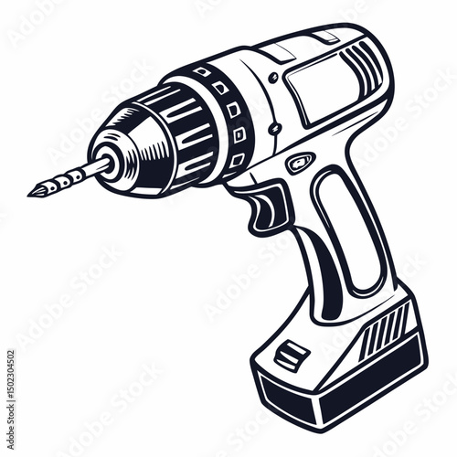 drill icons, vector .white background