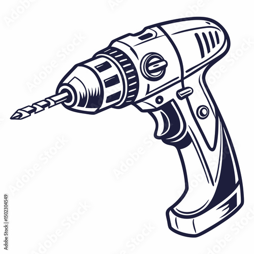drill icons, vector .white background