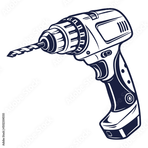 drill icons, vector .white background