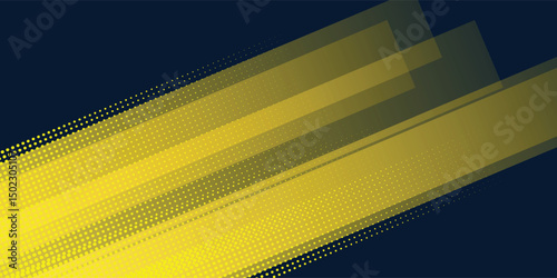 Yellow halftone on blue background. Vector dotted sparkles or halftone shine pattern texture Pop Art Style Background VECTOR ILLUSTRATION