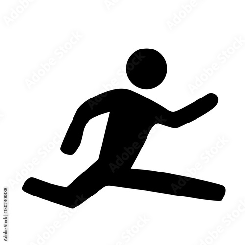 Jumping Figure Illustration