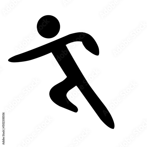 Jumping Figure Illustration