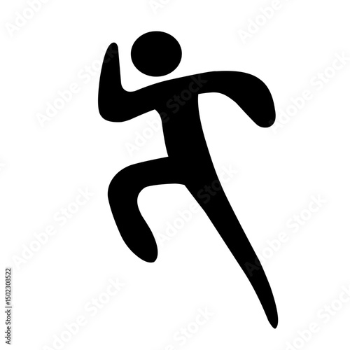Jumping Figure Illustration