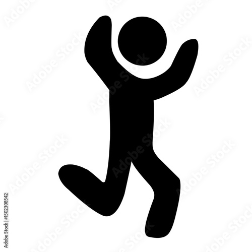 Jumping Figure Illustration