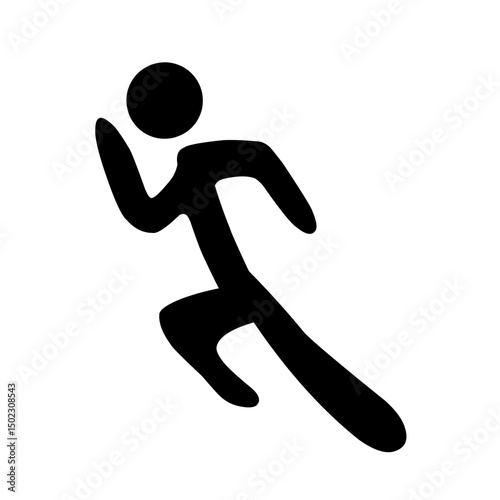 Jumping Figure Illustration