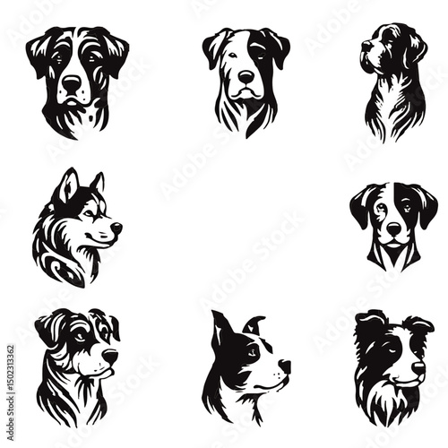 vector image of a dog