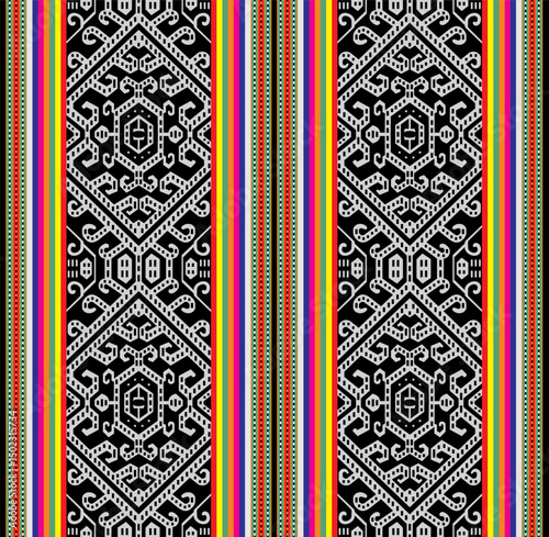 Vector illustration for Indonesian woven ornament motif, suitable for use in woven fabric, background, batik