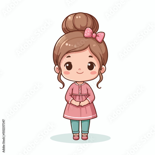 Vector Cartoon Boy and Girl