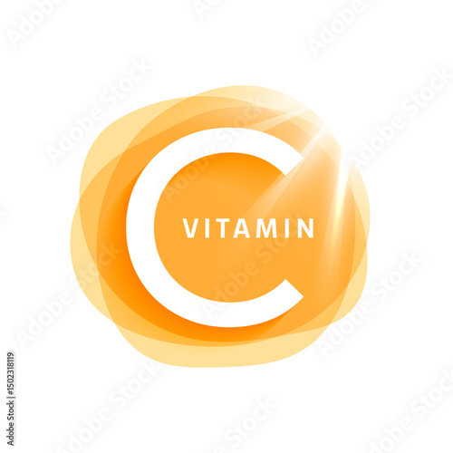 papercut vitamin c ascorbic gel logo design