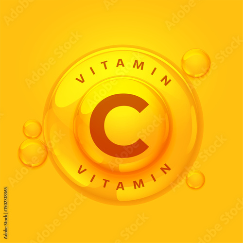 vitamin c citric mineral water gel orange background