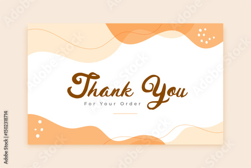 thankyou for order message template for social media post