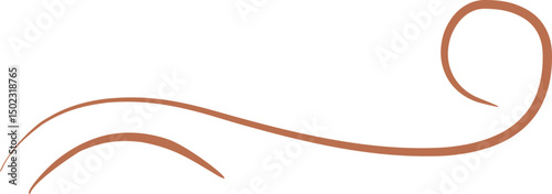 Elegant Decorative Wavy Line Element
