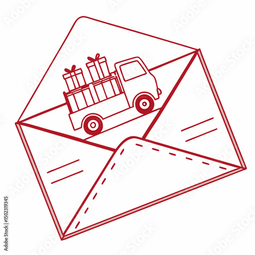 email inbox icons, vector .white background