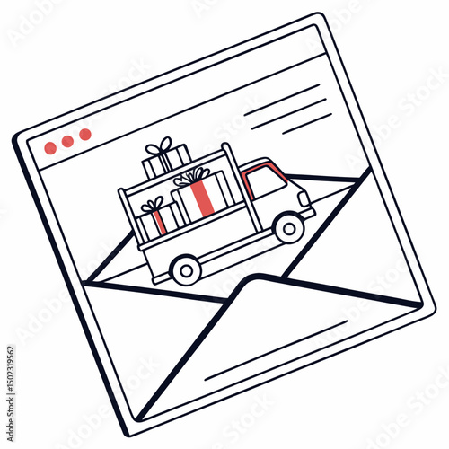 email inbox icons, vector .white background