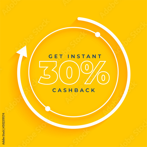 instant cashback bonus offer background get upto 30 percent off