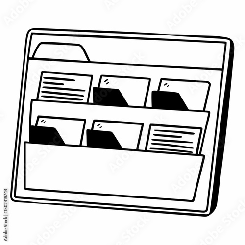 email inbox icons, vector .white background