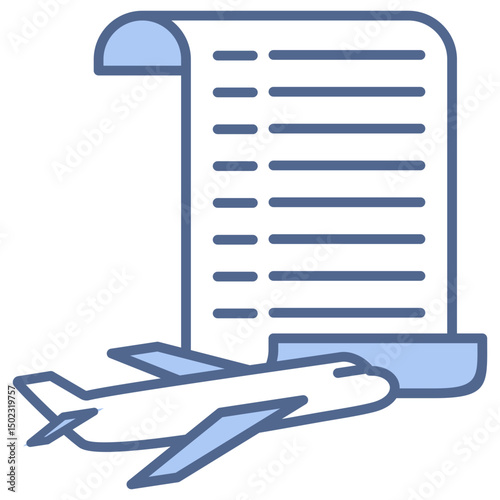 Passenger Manifest Blue Icon