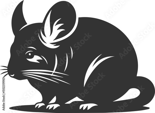 chinchilla rodent artwork vector