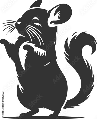 chinchilla rodent artwork vector