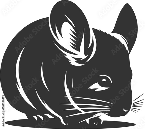 chinchilla rodent artwork vector
