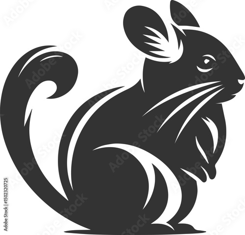 chinchilla rodent artwork vector