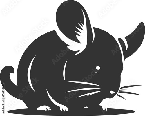 chinchilla rodent artwork vector