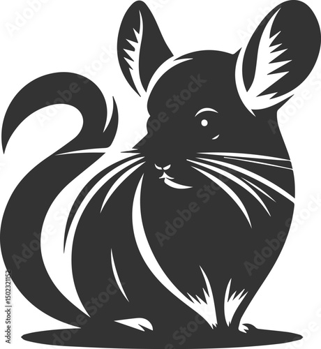chinchilla rodent artwork vector