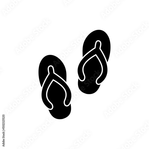 Flip-flops icon, modern vector isolated on white background.
