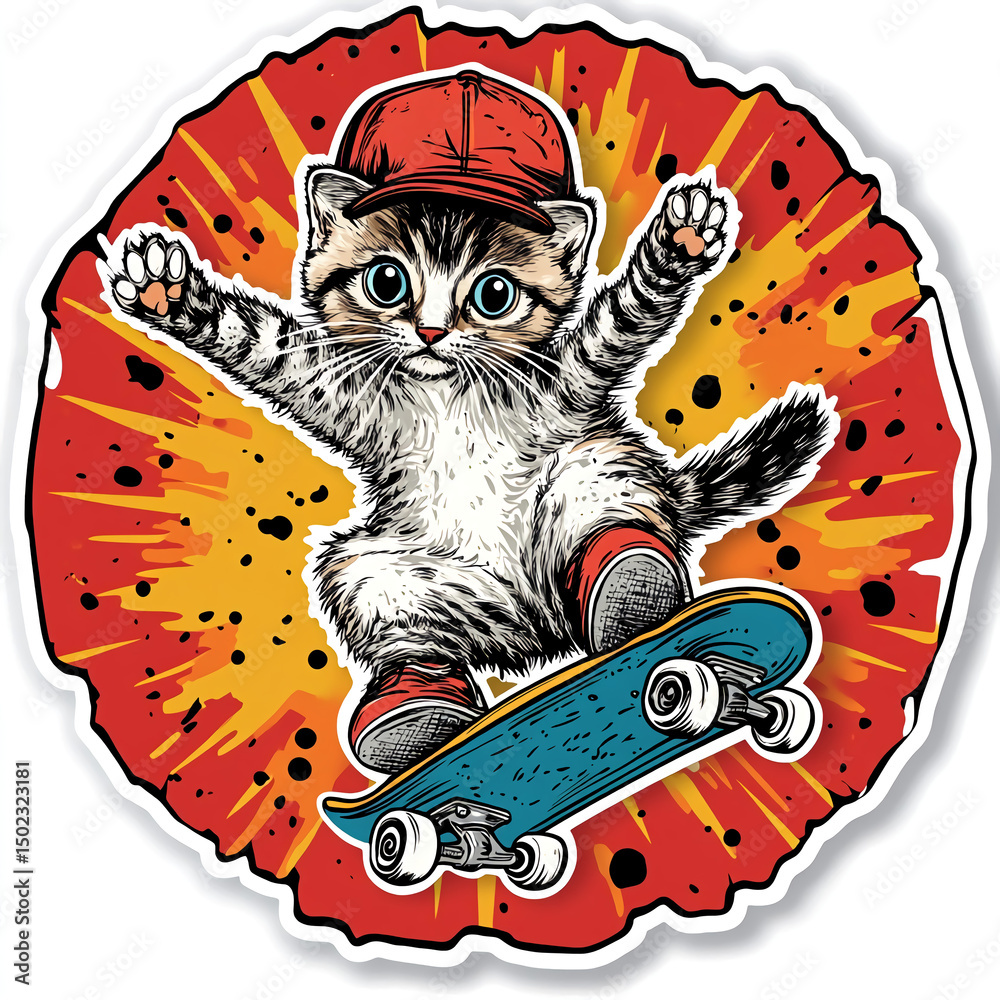 Obraz premium Cat illustration 