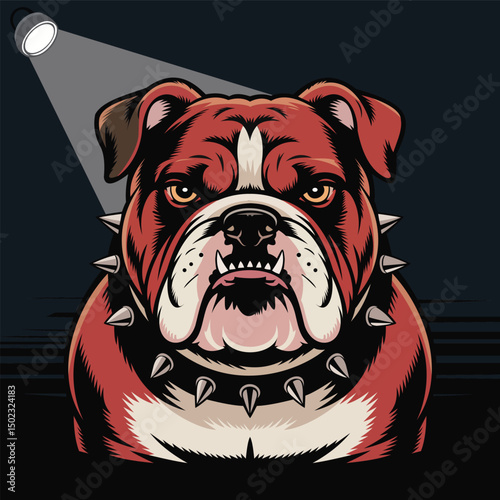 "Fierce Bulldog Illustration"