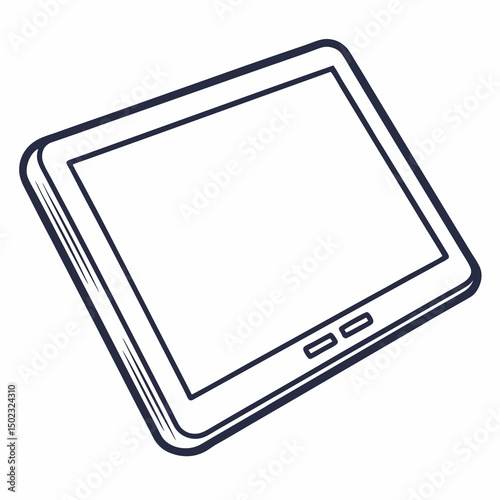 tablet icons, vector .white background
